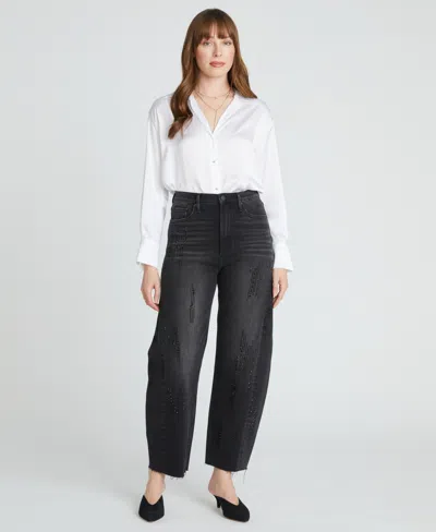 Driftwood Women's Parker X Jingle Jewels Barrel Jeans In Black