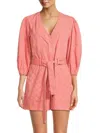 DRIFTWOOD WOMEN'S QUILTED & BELTED UTILITY ROMPER
