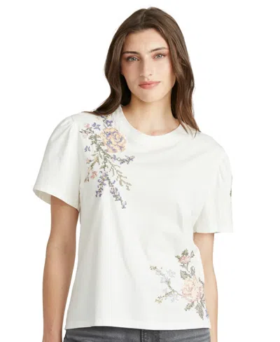Driftwood Women's Short-sleeve Crewneck Top In White