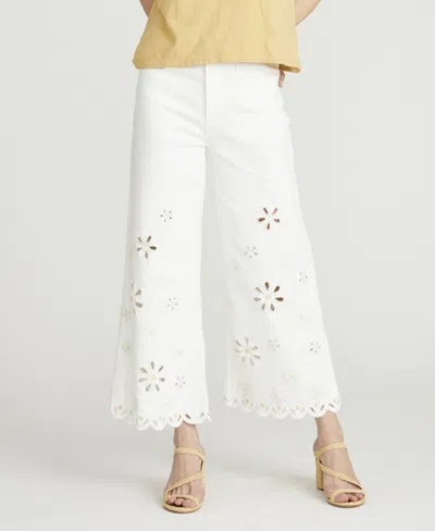 Driftwood Women's Wide-leg Cropped Pants In White