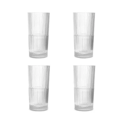 Drinique Highball Glass Clear, Set Of 4 In Multi