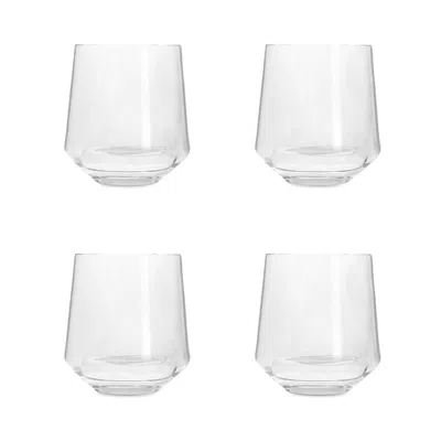 Drinique Stemless Amber Wine Glasses, Set Of 4 In Transparent