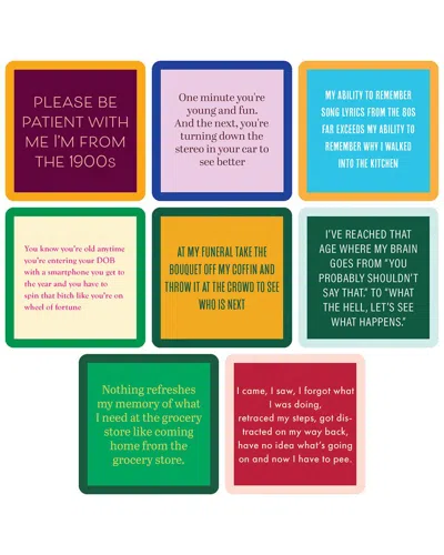 Drinks On Me Growing Old Coaster Bundle 8-pack In Multi