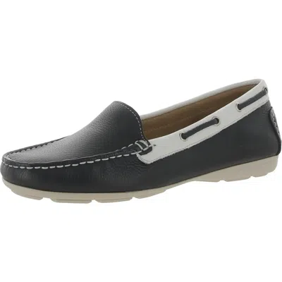 Driver Club Usa Cape Cod Womens Leather Slip On Loafers In Multi