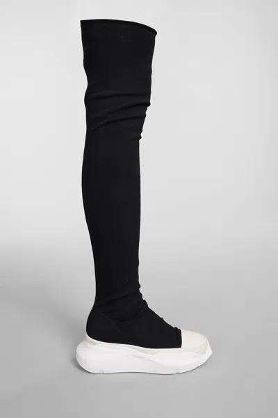 Drkshdw Abstract Stockings Sneakers In Black Cotton