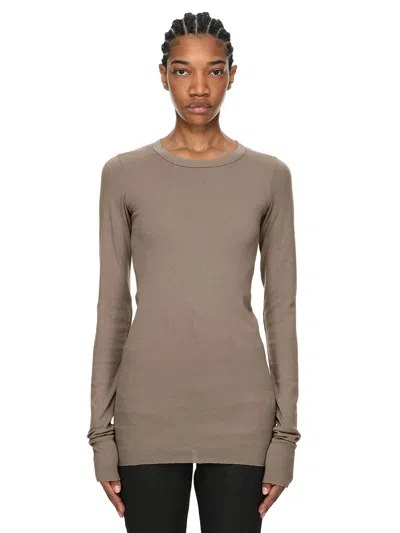 Drkshdw Basic Ls T-shirt In Grigio