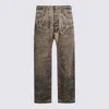Drkshdw Washed Black Cotton Geth Jeans In Brown