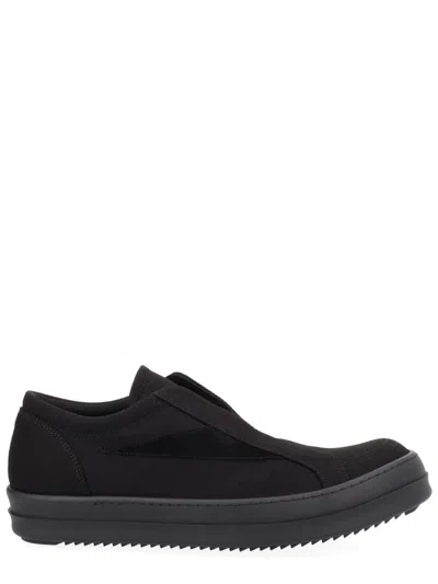 Drkshdw Black Cotton Calf Leather Sneaker