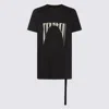 Drkshdw Black Cotton Level T T-shirt In Black