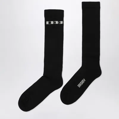 Drkshdw Black Cotton Socks With Logo