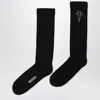 Drkshdw Black Cotton Socks With Logo Men In Black