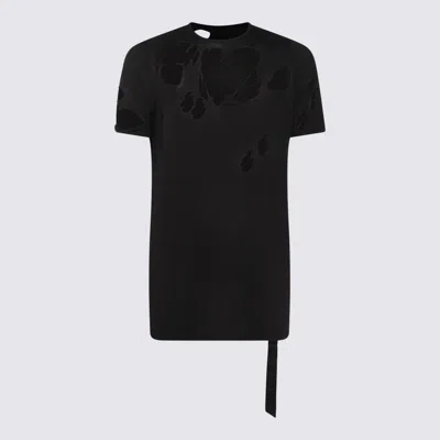 DRKSHDW BLACK COTTON T-SHIRT