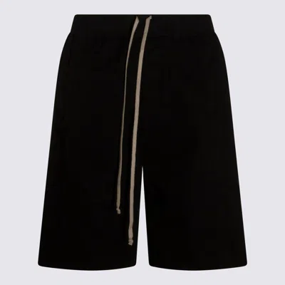 Drkshdw Black Cotton Wide Pusher Short