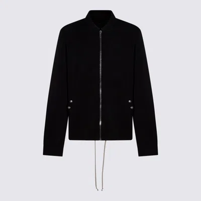 Drkshdw Black Cotton Zip Front Casual Jacket
