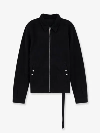 Drkshdw Black Cotton Zip Front Casual Jacket