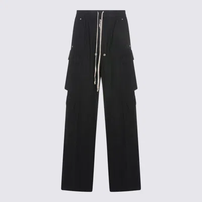 DRKSHDW BLACK DOUBLE CARGO JUMBO PANTS