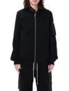 Drkshdw Men Gimp Flight Bomber Lyocell Jacket In Black