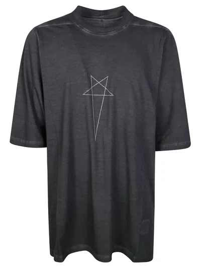 Drkshdw Black Jumbo Geometric Star Boxy Oversized T-shirt In Grey