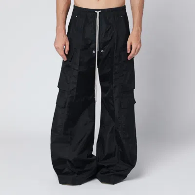 Drkshdw Black Nylon Double Cargo Jumbo Belas Trousers