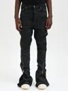 Drkshdw Bolan Banana Black Wax Denim Pants In Black