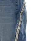 Drkshdw Bolan Banana Blue Jeans With Front Slits With Zip In Denim Man In Blu