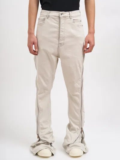 Drkshdw Bolan Banana Milk Wash Denim Pants In Neutral