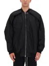 Drkshdw Bomber Jacket Convertible Jumbo Peter Flight In Black