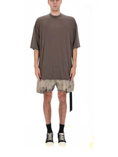 Drkshdw Brown Cotton T-shirt In Neutral