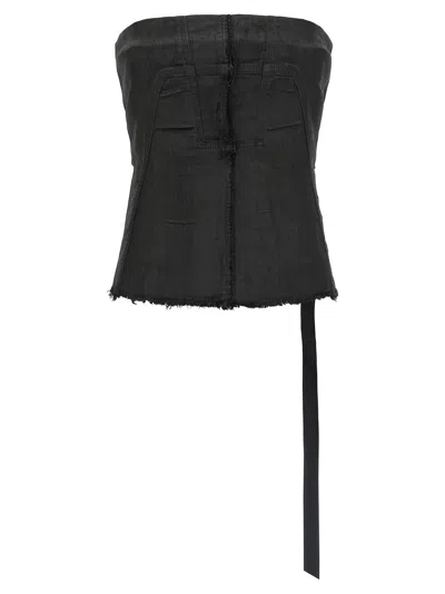 Drkshdw Bustier Top In Black