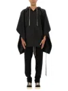 Drkshdw Waterproof Cape With Hood In Black