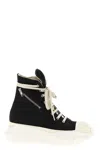 Drkshdw Men High Top Canvas And Rubber Sneakers In Black