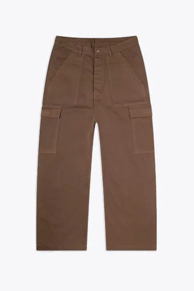 Drkshdw Cargo Trousers Brown Cotton Cargo Pant - Cargo Trousers In Fango