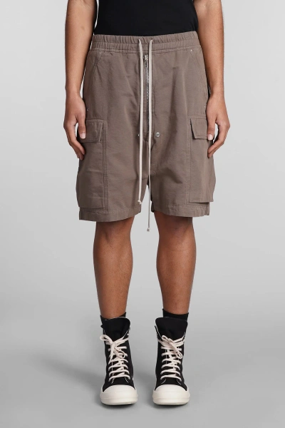 Drkshdw Cargobela Shorts Shorts In Brown Cotton