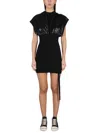 Drkshdw Mini Tommy Dress In Black