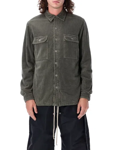 Drkshdw Outershirt Casual Jacket In Green Cotton