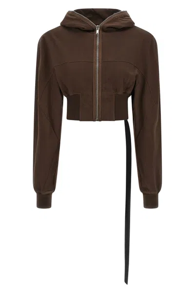 Drkshdw 'collage Gimp' Hoodie In Brown