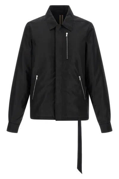 Drkshdw Concealed Zipfront Jacket In Black