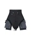 Drkshdw Dirt Cutoffs Shorts In Black