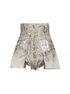 Drkshdw Concordians Shorts In Metallic