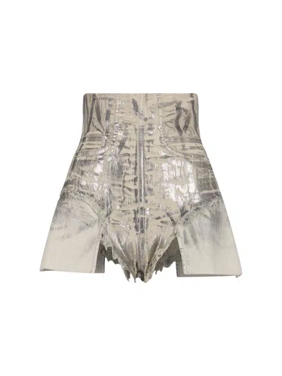 Drkshdw Concordians Shorts In Metallic