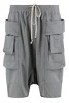 Drkshdw Cotton Bermuda Shorts In Grey