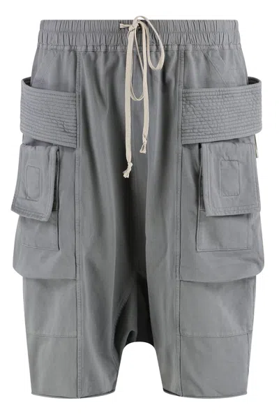 Drkshdw Cotton Bermuda Shorts In Grey