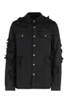 Drkshdw Cotton Overshirt In Black