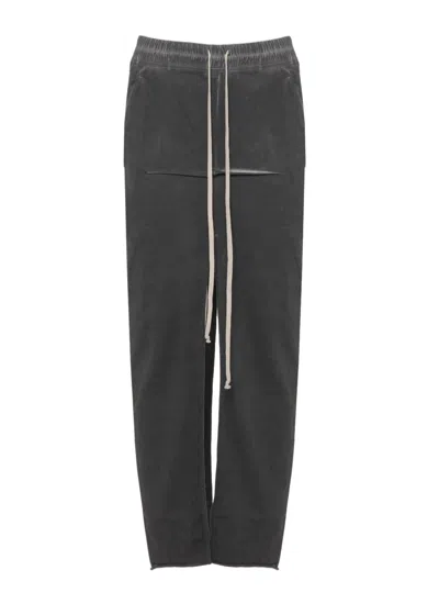 Drkshdw Cotton Skirt With Drawstring Waist And Unique Splits In Gray