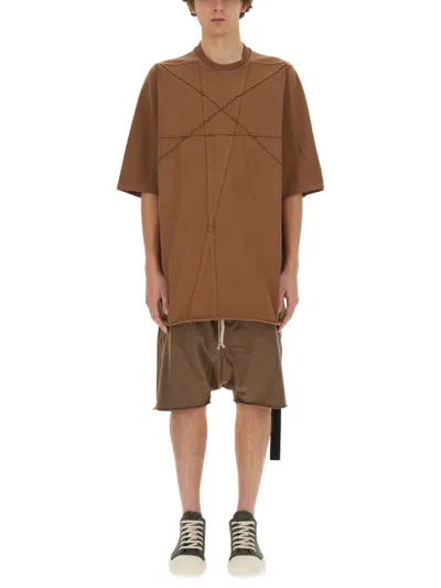 Drkshdw Cotton T-shirt In Brown