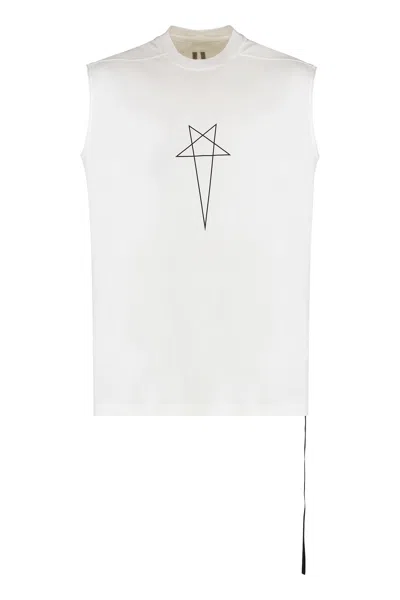 Drkshdw Cotton Tank Top In White