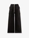 Drkshdw Men Creatch Wide Cargo Drawstring Cotton Trousers In Black