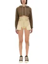 Drkshdw Cropped Sweatshirt In Dove