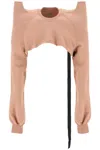 DRKSHDW "CROPPED SWEATSHIRT WITH SCULPTED SHOULDERS