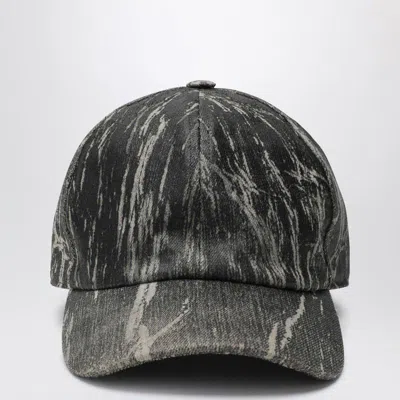 DRKSHDW DRKSHDW DENIM EFFECT FABRIC BASEBALL CAP